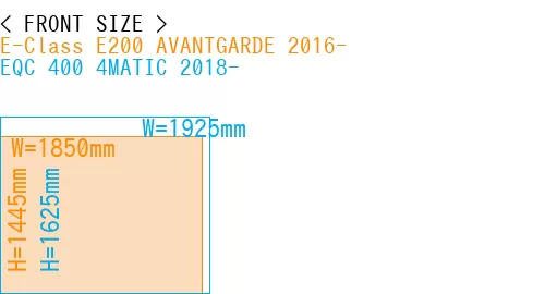 #E-Class E200 AVANTGARDE 2016- + EQC 400 4MATIC 2018-